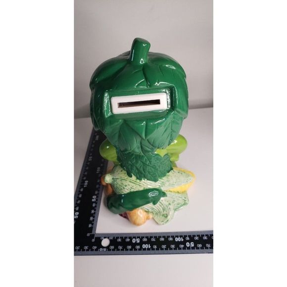 Working Vintage Green Giant Co. 1985 Little Green Sprout Piggy Bank Music - Picture 2 of 11